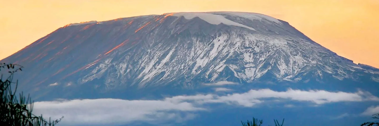 The image showcases Mount Kilimanjaro